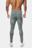 Jed North: Zeus Slim Fit Jeans - Light Blue