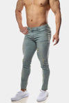Jed North: Zeus Slim Fit Jeans - Light Blue