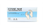 COSMO MED Latex Examination Gloves Powdered (White), Box/100s