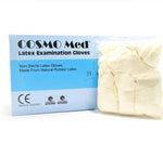 COSMO MED Latex Examination Gloves Powdered (White), Box/100s