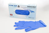 COSMO MED Nitrile Powder-free Antimicrobial Examination Gloves (Blue), Box/100s