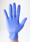 COSMO MED Nitrile Powder-free Antimicrobial Examination Gloves (Blue), Box/100s