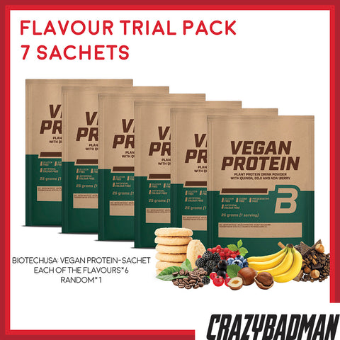 BiotechUSA: Vegan Protein 7-day Flavour Trial Pack (7 sachets)