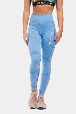 Jed North: Supple Seamless Leggings - Blue