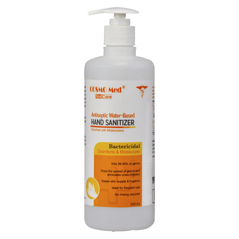 Cosmo Med Antiseptic Hand Sanitizer, Water-based, 500ml