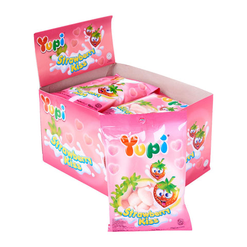 Yupi Strawberry Kiss Candy (45g x 12)