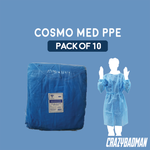 Cosmo Med Isolation Gown with Cuff Blue