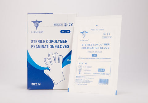 Cosmo Med Sterile Copolymer Gloves, Box/100s